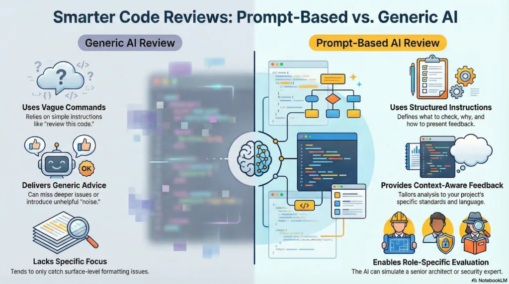 Code review with Prompt based vs Generic Ai