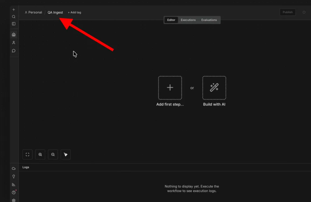 n8n QA Ingest Workflow