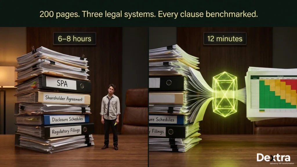 How a Singapore Law Firm Analyzes 200-Page M&A Contracts in 12 Minutes Across Three Jurisdictions