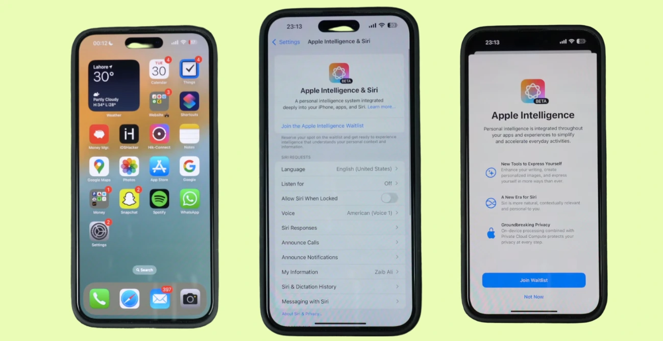 how to sign up for Apple Intelligence waitlist