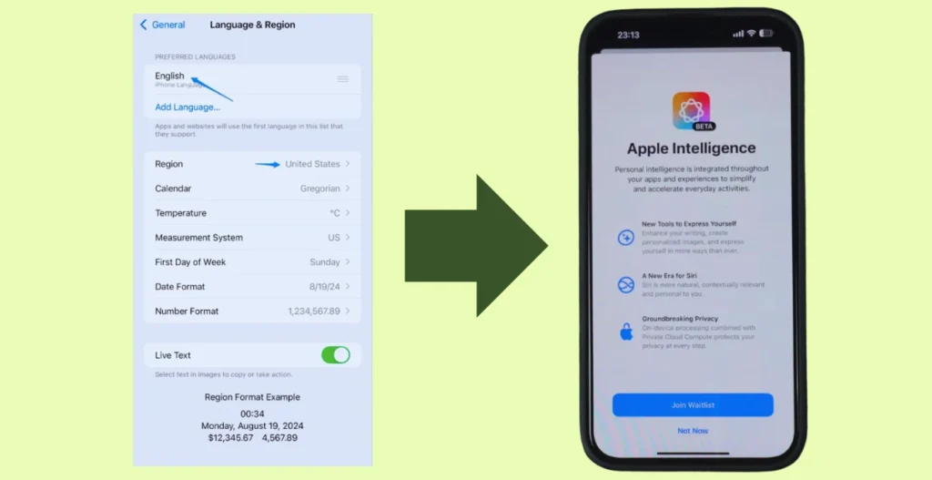how to sign up for Apple Intelligence waitlist
