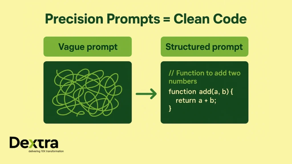 precision prompts vs clean code