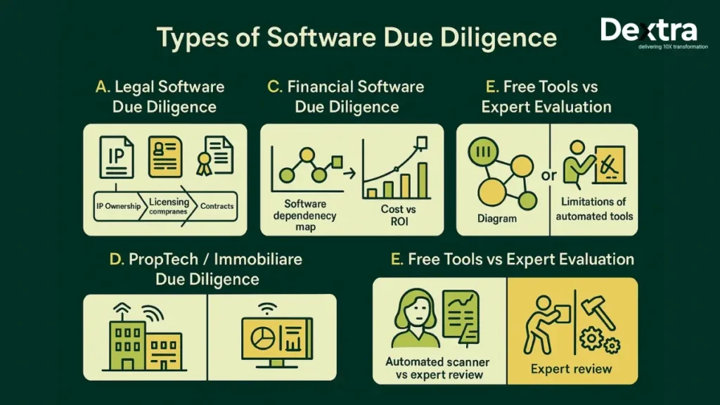 Types of Software Due Diligence 