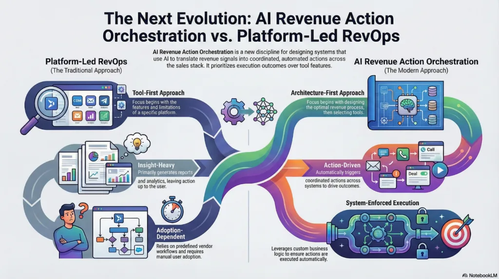 Platform-Led RevOps vs Revenue Action Orchestration