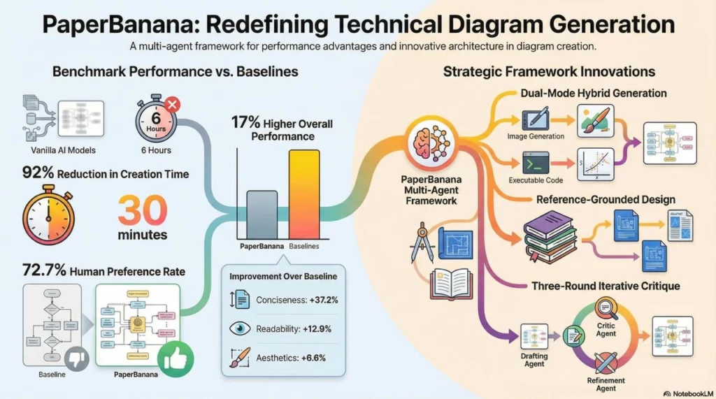 PaperBananaBench Benchmark Performance