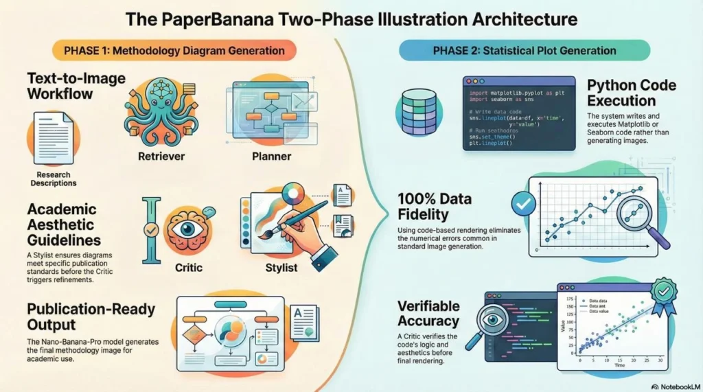 PaperBanana Two Phase image Generation Process